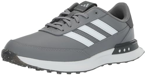 adidas Men's S2G Spikeless Leather 24 Golf Shoes, Grey Three/Footwear White/Grey Five, 9