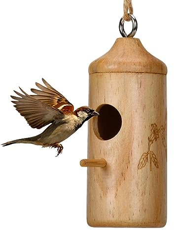 Kolibri Nisthaus, Schaukel Spatzenhaus Wiederverwendbares Kolibri Haus Nicht leicht zu verformen, für Außengarten Dirfuny