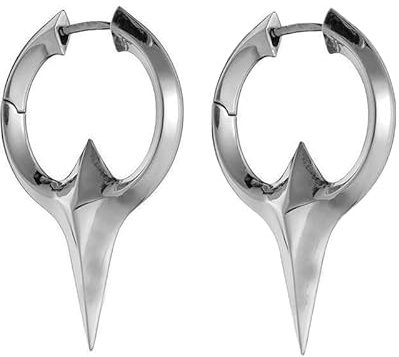 BSLVWG Mens Ohrringe Mens Punk Gothic HipHop Vintage Cool Dangle Hoop Ohrring Hypoallergene Piercing Knorpel Ohrringe für Männer Frauen