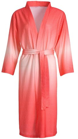 Kswlwccpp Bademantel Damen Flauschig Leicht Baumwolle Sexy Sauna Bademantel Saunabademantel Lang Dünn Warm Saunamantel Hausmantel Flauschig Große Größen Kuschelig Waffelpique Morgenmantel Bathrobe
