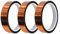 Granvoo 3 Rollen 20mm x 20m Hitzebeständiges Klebeband, Polyimid Kapton Tape Hohen Temperaturen Klebeband, Hohe Temp Elektronik Isolierband, Hochtemperatur Band für 3D-Drucken Sublimations Löten