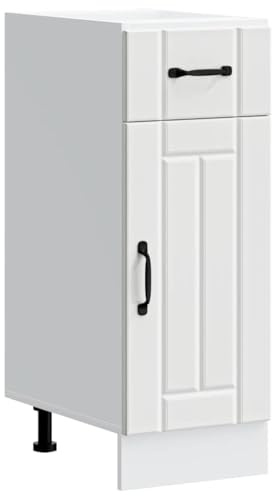 vidaXL Mueble bajo de Cocina Lucca Madera de ingeniería Blanca