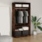 ChicAbode Kleiderschrank Räuchereiche 100x50x200 cm Garderobenschrank Schlafzimmerschrank Dielenschrank Garderobenschrank Schlafzimmerschrank Dielenschrank Holzwerkstoff