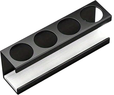 Acunny Soporte para Cepillo de Dientes eléctrico, 4 Compartimentos, sin taladrar, con Base de diatomita, Soporte para Cepillo de Dientes, Soporte montado en la Pared, para Pasta de Dientes, Ducha