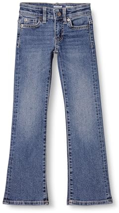 Amazon Essentials Mädchen Schmal geschnittene Bootcut-Jeans aus Stretch, Verwaschenes Blau, 10 Jahre Slim