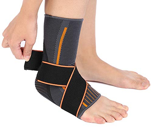ZJchao Sport Sprunggelenkbandage Aktiv Fußbandage, Achillessehne Bandage Knöchelbandage, Fußbandage Fußgelenkstütze Sprunggelenk Stabilisierung zum fußball Basketball Chronische Knöchelschmerzen (L)
