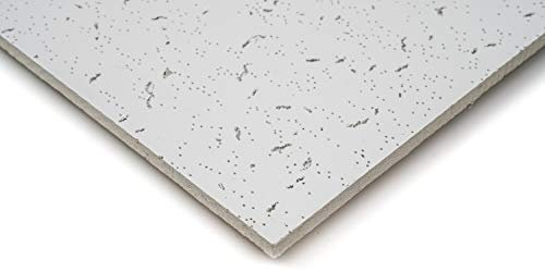 Pack of 10 Lovely Worm (N D Fine Fissured) Design Suspended Ceiling Board Acoustic Tiles 595mm x 595mm Fit in 600mm x 600mm (Lovely Worm)