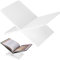 Acryl Buchständer 28 x 18 x 15 cm Buchhalter großen offenen Buch Display Stand für Display Kochbuch Kunstbuch Bibel Gästebuch - Couchtisch Leseständer zum Lesen – Weiß, Standard