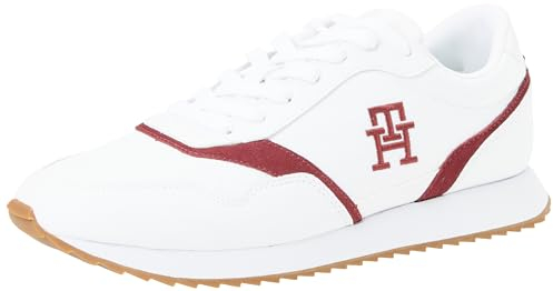 Tommy Hilfiger Herren Runner Sneaker Sportschuhe, (White), 44