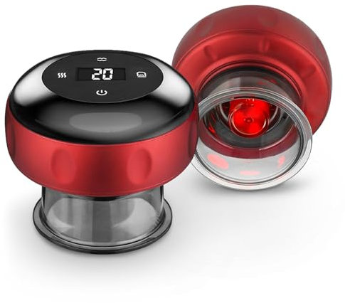 2 Stück elektrisches schröpfgläser-Set, 4 in 1 elektrisches schröpfen, intelligentes schröpfgerät lindert Muskelkater, verbessert die Blutzirkulation und beschleunigt die Erholung nach dem Training