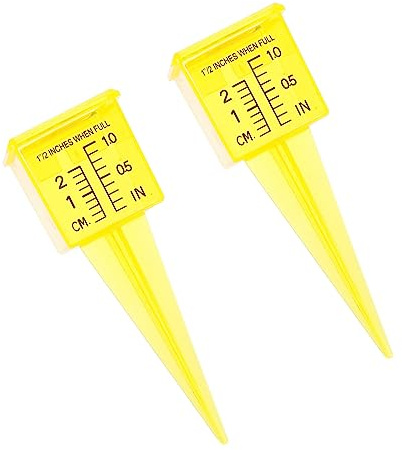 Toddmomy Garden Sprinkler Gauge 2pcs Rain Guage Outdoor Rain Meter for Irrigation