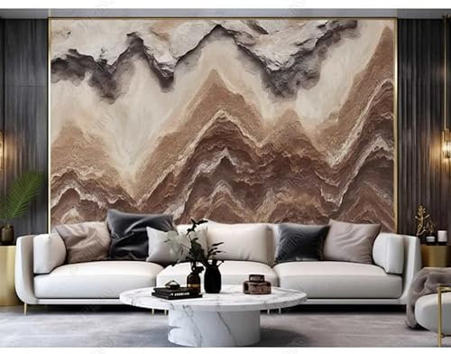 ZYHFDC Photo Wallpaper Sandstone Art Marble Non-Woven Art Print Wall Mural Decoration Poster Picture Design Modern450CM(W)*315CM(H)