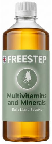 Freestep MultiMinerals Liquid Horse Balancer, Equine Multivitamin Low Sugar