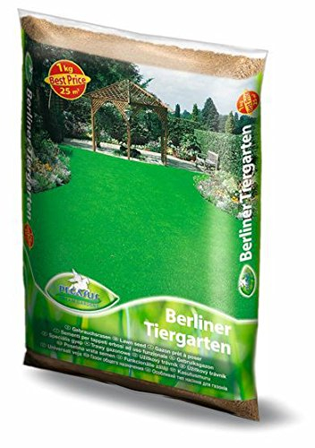 Pegasus Berliner Tiergarten 622302 Rasensamen 1kg , 25 qm - Hohe Belastbarkeit, Schnelle Keimung, Hohes Zierwert, Pflegeleicht, Saatgut, Rasensaat