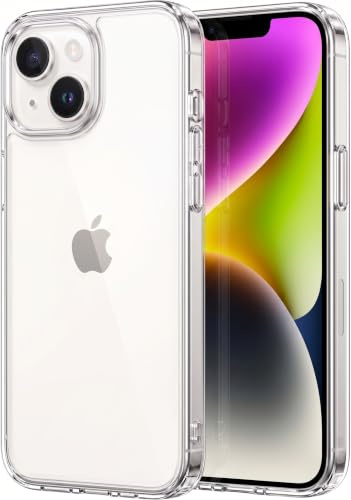 Oprimio kristallklart fodral för iPhone 14 [silikonfodral] [%100 transparent] [tyskt material] [ultratunt genomskinligt mobiltelefonfodral för Apple iPhone 14