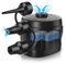 Electric Air Pump, Battery Powered Pump for Airbed Camping inflatables Paddling Pool Beach Toys Air Mattress, Inflate Deflate air pumps with 3 Air Nozzles for Quick-Fill Air Pump/Blow up