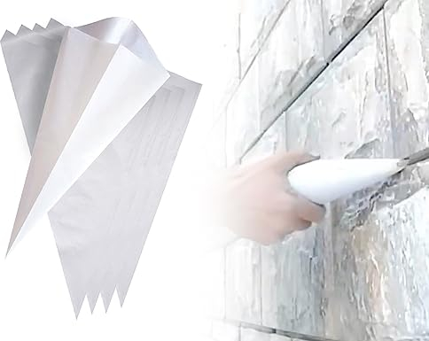 KAPSING 5 piezas Mortero de relleno resistente al desgarro Bolsa de mortero Cemento rápido Jeringa de mortero para rellenar huecos en baldosas