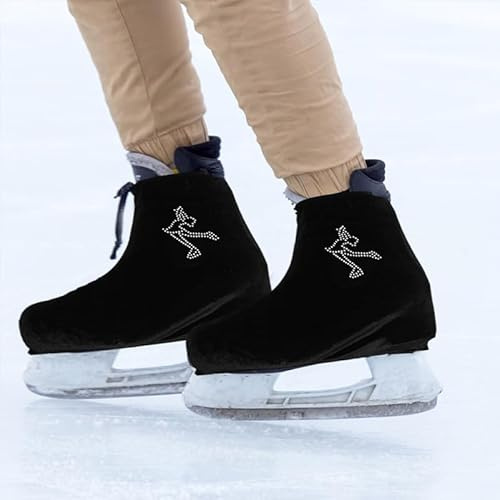 Baluue Fundas para Patines De Hielo Y Ruedas Elásticas De Poliéster para Hombre Mujer Niño Cubierta Protectora para Botas De Patinaje Artístico