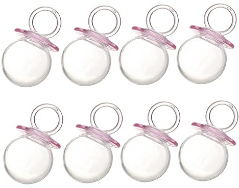 Outanaya Plastic Pacifier Candy Box 12pcs for Baby Shower Party