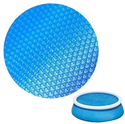 Solpresenning för pool, rund Ø 300 cm, pool, solfilm, solrulle kan skäras till, poolvärmare för vattenuppvärmning, värmepresenning, poolsolpresenning, solpresenning