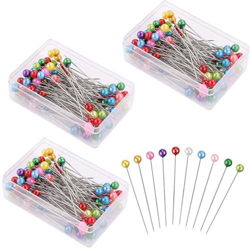 300 Stück Stecknadeln mit Kopf,