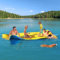 CTSC Flotador de agua, 305 x 150 cm, alfombrilla flotante, cama elástica de agua para niños y adultos, resistente a desgarros de 3 capas de espuma XPE, un gran compañero para paseos en barco y