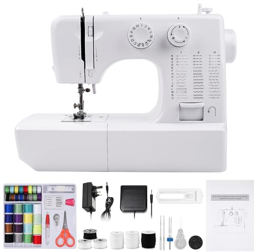 818 Household Mini Sewing Machine, 45 Stitches Electric Sewing Machine with 42pcs Sewing Kit for Adults Beginners