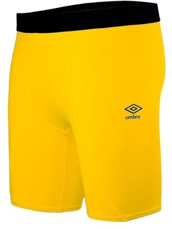 UMBRO Core Power Short Térmico, Niños, Amarillo, 8Y