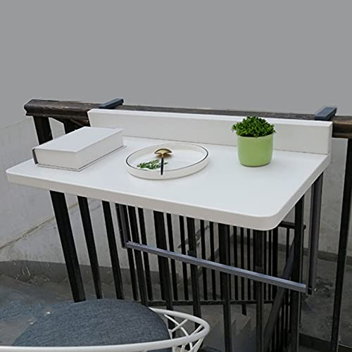 Balkonhängetisch Balkontisch zum Einhängen Klapptisch kleiner Balkon Hängetisch klappbar Tisch, witterungsbeständig, Outdoor-Tisch,Terrassentisch Gartentisch