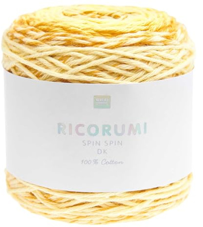Pelote Fil Coton Jaune - ricorumi Spin Spin 50 g