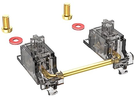 DUROCK Stabilizer V3, Screw in Stabilizers with 2u 6.25u 7u Wires, PCB Mount Keyboard Stabilizers for Mechanical Keyboards (V3 Smokey 100% Kit)