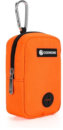 COOWONE Small Dog Treat Bag, Portable Dog Treat Bag for Leash with Clip, Puppy Training Bags Built in Poop Bag Dispenser, Pocket Sized Dog Treats Pouch, Doggie Snack Rewards Bag, Dog Treat Carrier