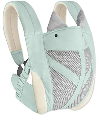 SONARIN Transpirable Ligero Mochila Portabebés,Suave Algodón Portabebés Portador de Bebé Ergonómica Muitifuncional para Recién Nacidos y Niños Pequeños 0-36 Meses(Azul)