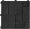 UR CHOICE | Decking Tiles | Recycled Rubber Material | 30cm x 30cm | Black | Composite Decking Floor Tiles | Interlocking Deck Tiles | Garden, Patio & Outdoor Tiles | (Pack of 10)