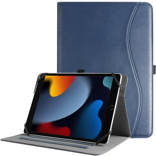HGWALP Universal 9,9.7,10.1,10.2,10.5,10.9,11 inch Tablet Case,Multi-Viewing Angels Stand Case with Handstrap&Pocket for TABWEE T80/T90/Doogee U11/A9/Whitdeer-Navy