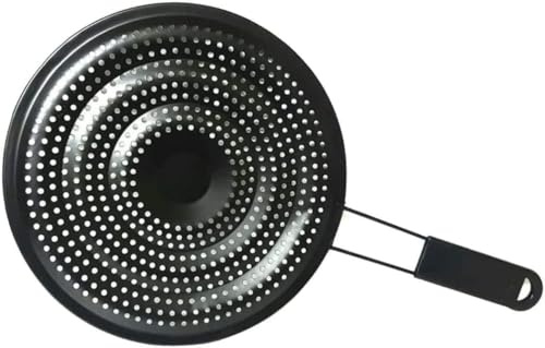 GSV Essentials Ring Pan Mat Hob, Heat Diffuser for Induction Cooktop, Tiny Holes to Effectively Prevent Splash, Flame Guard for Gas, Stove, Cooktop, Black (1 PCS)