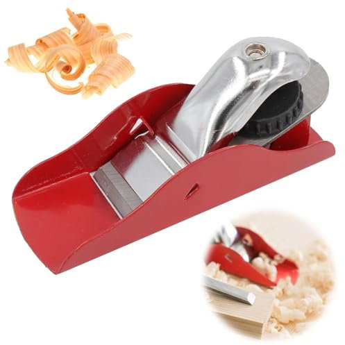 Wood Plane, Wood Planer for Doors, Woodworking Hand Planer, Door Planer Stainless Steel Hand Planers, Manual Wood Planer Adjustable Hand Tools for Planning Carving Edge Rounding Wood DIY Crafting