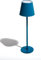 Muitomas, Lampada da Tavolo con Controllo Touch e Intensità della Luce Regolabile, Lampada Design da Comodino o Scrivania, Ricarica cavo USB-C, Batteria 1800 mAh, Colore Blu Ottanio