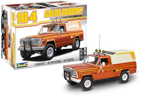 Revell 14568 ‘79 Jeep J-10 Pickup with Camper Top 1:25 Scale 124-Piece Skill Level 4 Model Building Kit