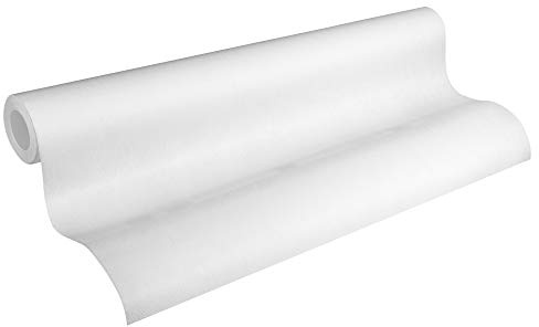 A.S. Création överdimensionerad fleecetapet Meisterfleece tapet 25,00 m x 1,06 m vit Made in Germany 320071 32007-1