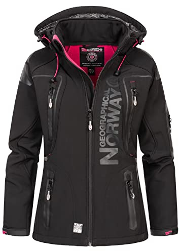Geographical Norway Tisland Softshelljacka för kvinnor, svart, storlek S