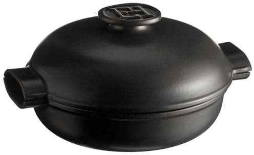 Emile Henry Delight Ceramic 2.5 Quart Braiser, Slate