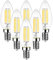 EXTRASTAR Ampoule Filament Bougie Vintage LED E14, Ampoules 6W LED Filament équivalent ampoule traditionnelle 60W, E14 Ampoules Culot Vintage Edison Blanc Chaud 2700K 750LM, Lot de 6
