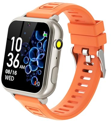 Tixpc Smart Watch for Kids with 39 Puzzle Games HD Touch Screen Camera Video Music Player Pedometer Alarm Clock Flashlight 12/24 hr Kids Watches Gift for 4-12 Year Old Boys Girls Toys