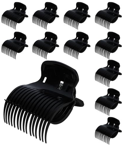 Lockenwickler Mit Klammern,12 Lockenwickler Klammern,Lockenwickler Clips,Hair Roller Clip,5x6cm Roller Clips,Hot Rollers Hair,Haarspangen Für Lockenwickler,Hair Rollers with Clips,Hair Curler Clips
