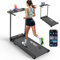 Laufband für Zuhause Klappbares Elektrisches - Foldable Walking Pad Leise Klappbar mit LED und Bluetooth - Anzeige und Kompakte und Büro zu Hause Treadmill for Home Kleines Laufbänder (1-12Km/h)