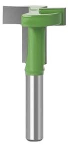 Broca enrutadora con ranura en T, vástago de 8mm, cortador de fresado con ranura de borde recto, corte for mango de madera y carpintería, 1 ud.(8X28X6)
