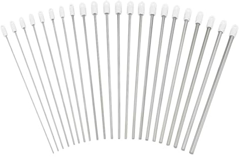 PH PandaHall 22 storlekar dorn för smyckestillverkning kolstålstång, 1-4,5 mm massiva trådomslagsstavar, rund metallstång med plastfynd för gör-det-själv-hantverk, bildande ringar, verktyg, 14,8 cm