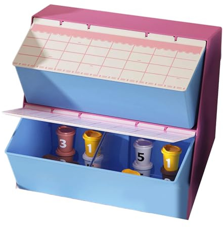 Navna Boîte de rangement pour dosettes de café, thé et capsules de café avec plusieurs sections pour économiser de l'espace en ABS PET GPPS Organiseur de bureau