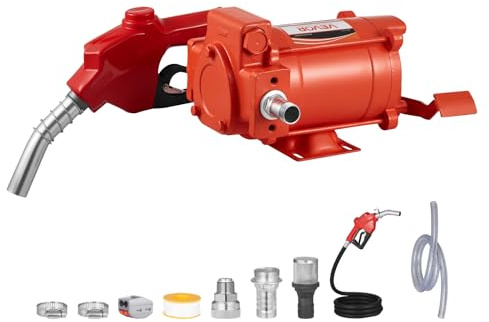 VEVOR Kraftstofftransferpumpe, 230V AC, elektrische Diesel-Transferpumpe, 76l/min, mit automatischer Abschaltung der Kraftstoffdüse, Förderschlauch, für Benzin, Kerosin, Biodiesel, Ethanol-Gemisch